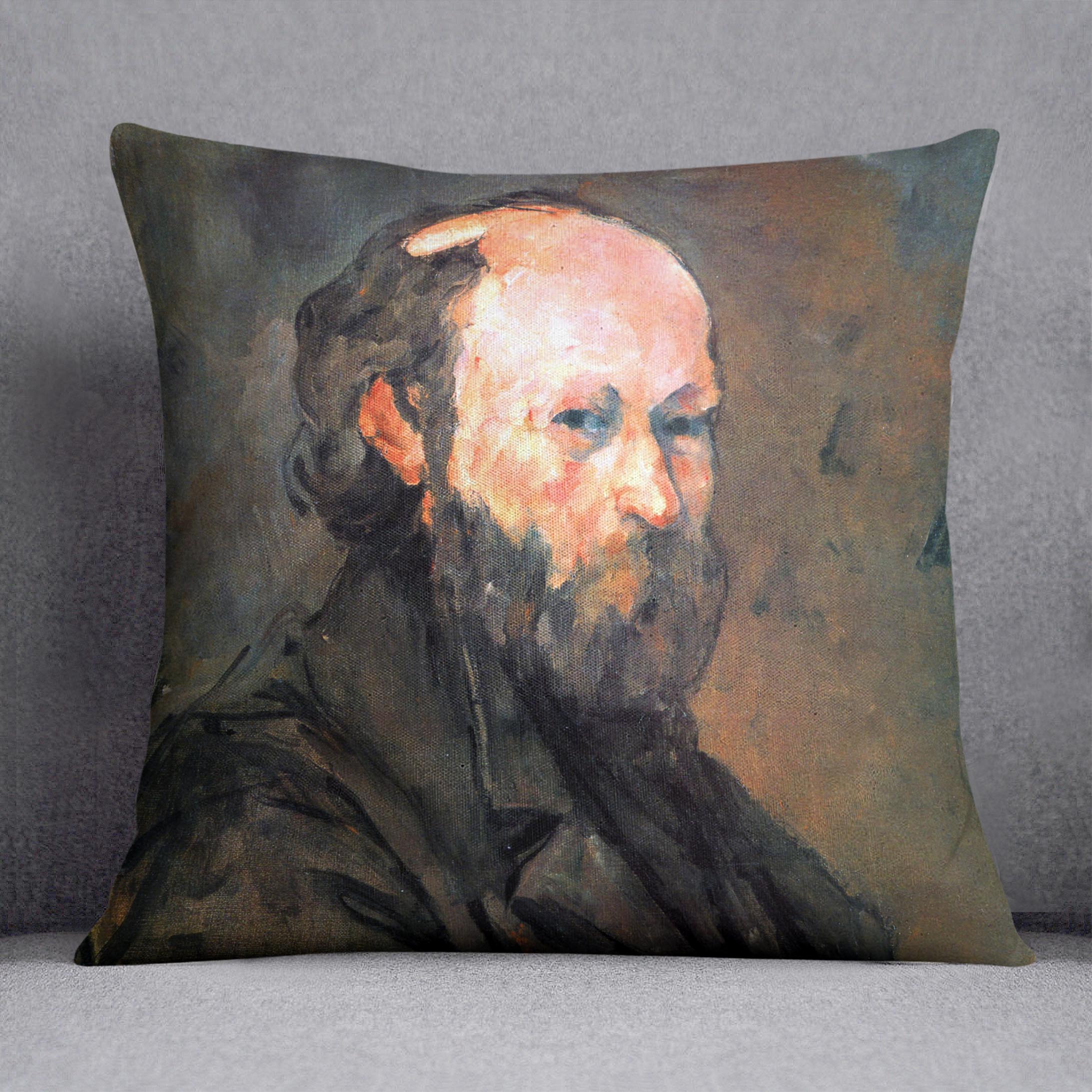 Another Self Portrait by Cezanne Cushion - Canvas Art Rocks - 1