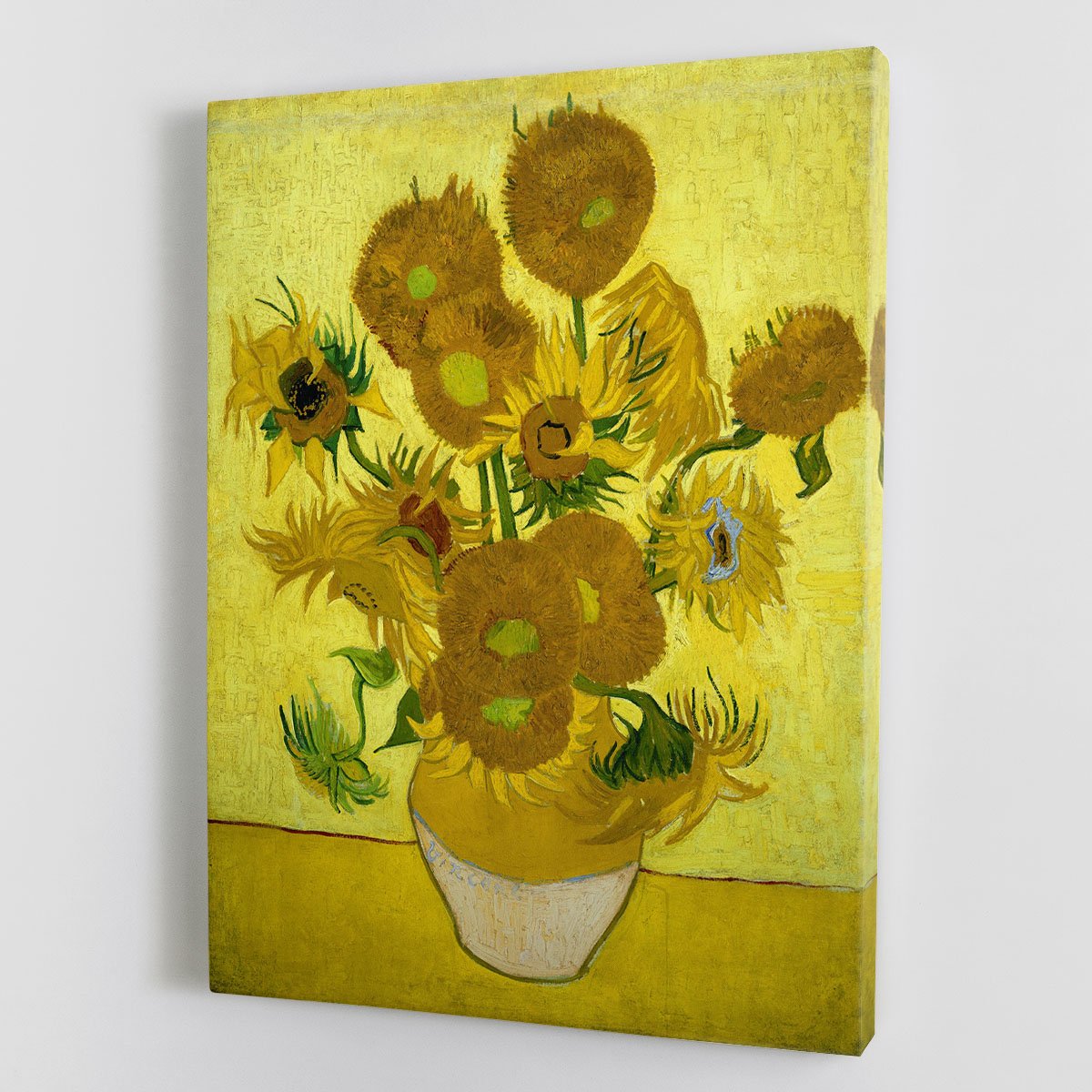 Another vase of sunflowers Canvas Print or Poster