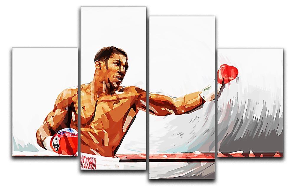 Anthony Joshua 4 Split Panel Canvas  - Canvas Art Rocks - 1