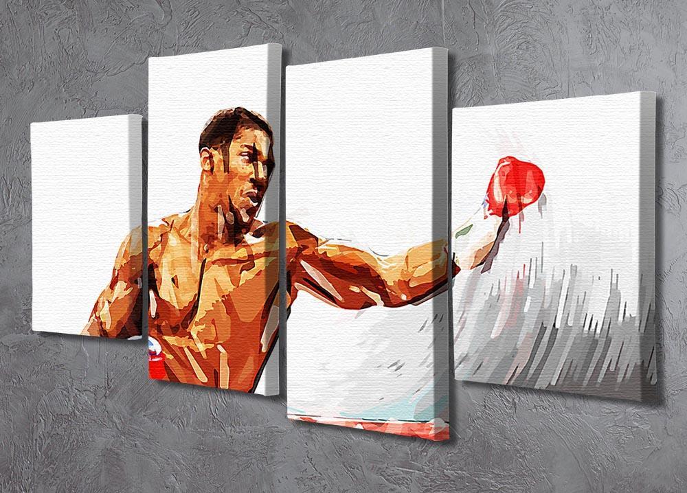 Anthony Joshua 4 Split Panel Canvas - Canvas Art Rocks - 2