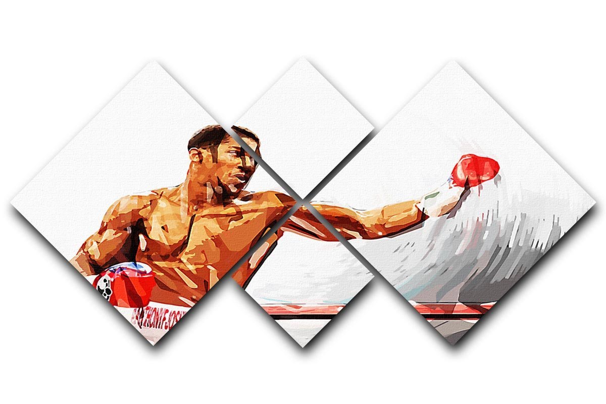 Anthony Joshua 4 Square Multi Panel Canvas  - Canvas Art Rocks - 1
