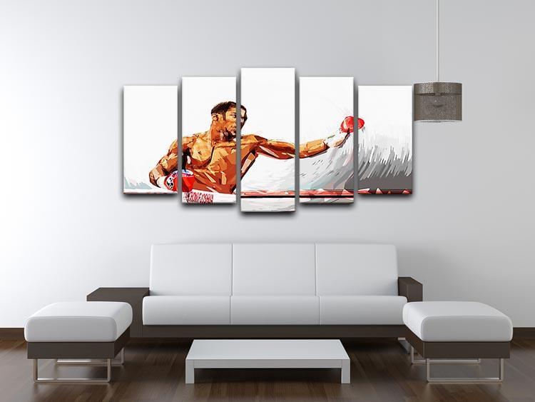 Anthony Joshua 5 Split Panel Canvas - Canvas Art Rocks - 3