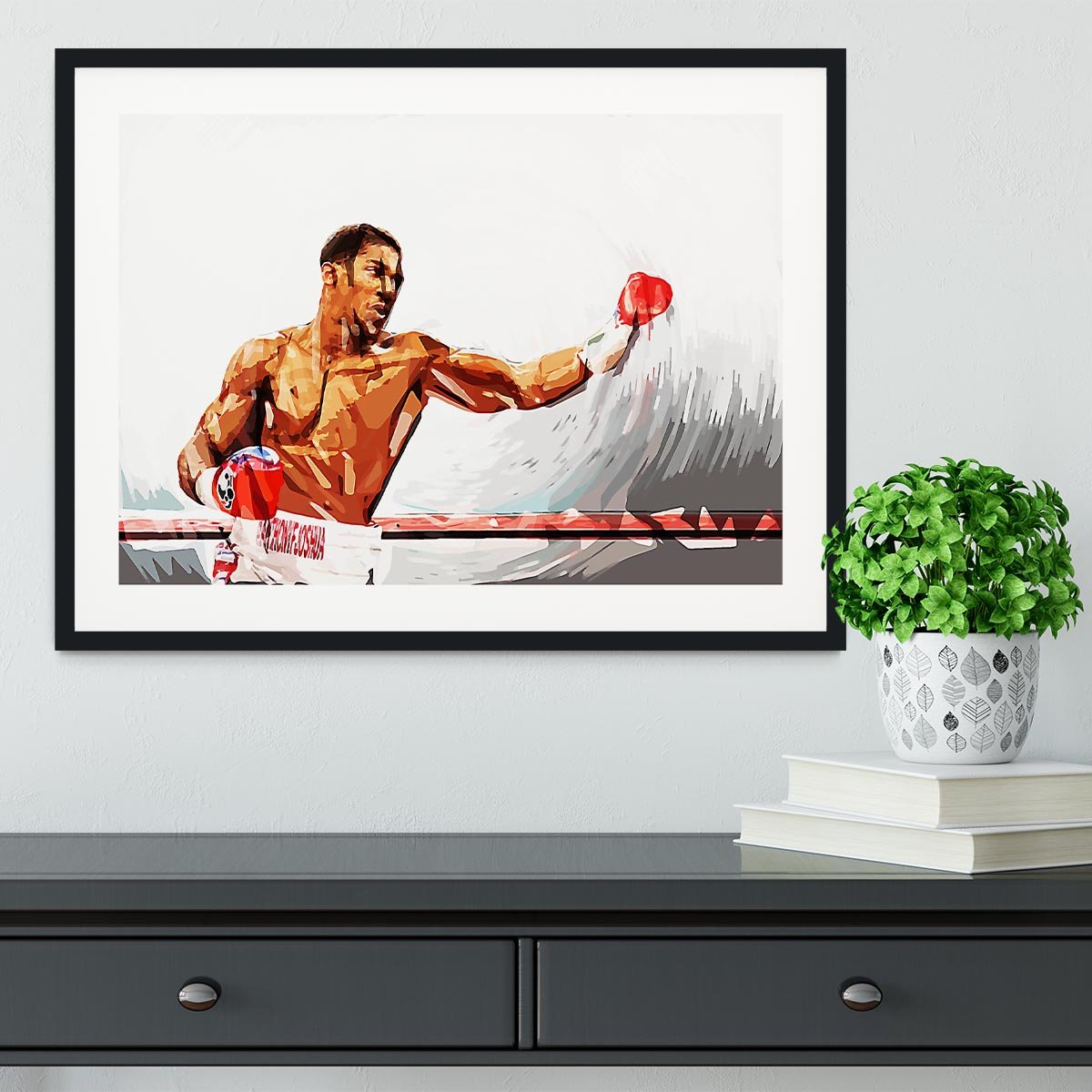 Anthony Joshua Framed Print - Canvas Art Rocks - 1