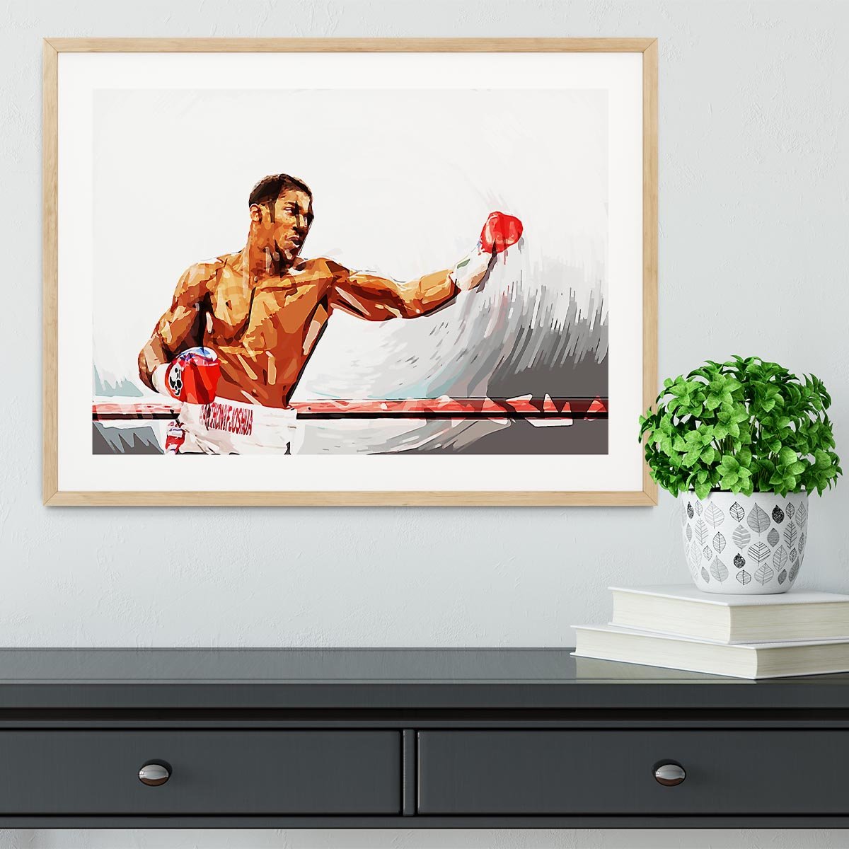 Anthony Joshua Framed Print - Canvas Art Rocks - 3