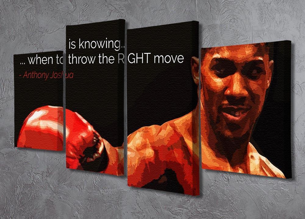 Anthony Joshua Winning Is Knowing 4 Split Panel Canvas - Canvas Art Rocks - 2