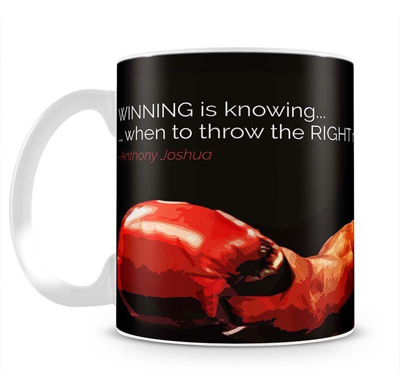 Anthony Joshua Winning Is Knowing Mug - Canvas Art Rocks - 2