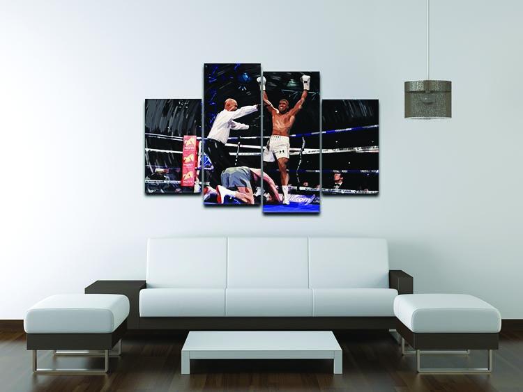 Anthony Joshua vs Klitschko 4 Split Panel Canvas - Canvas Art Rocks - 3