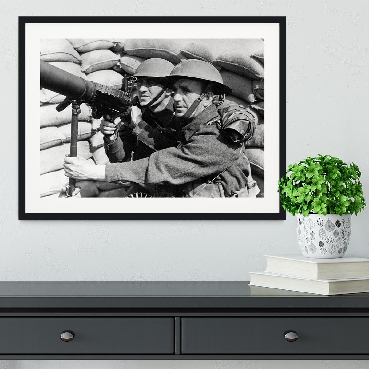 Anti-aircraft station Framed Print - Canvas Art Rocks - 1