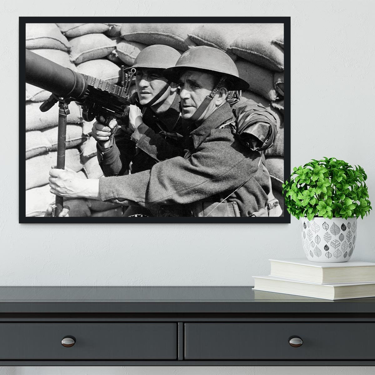 Anti-aircraft station Framed Print - Canvas Art Rocks - 2