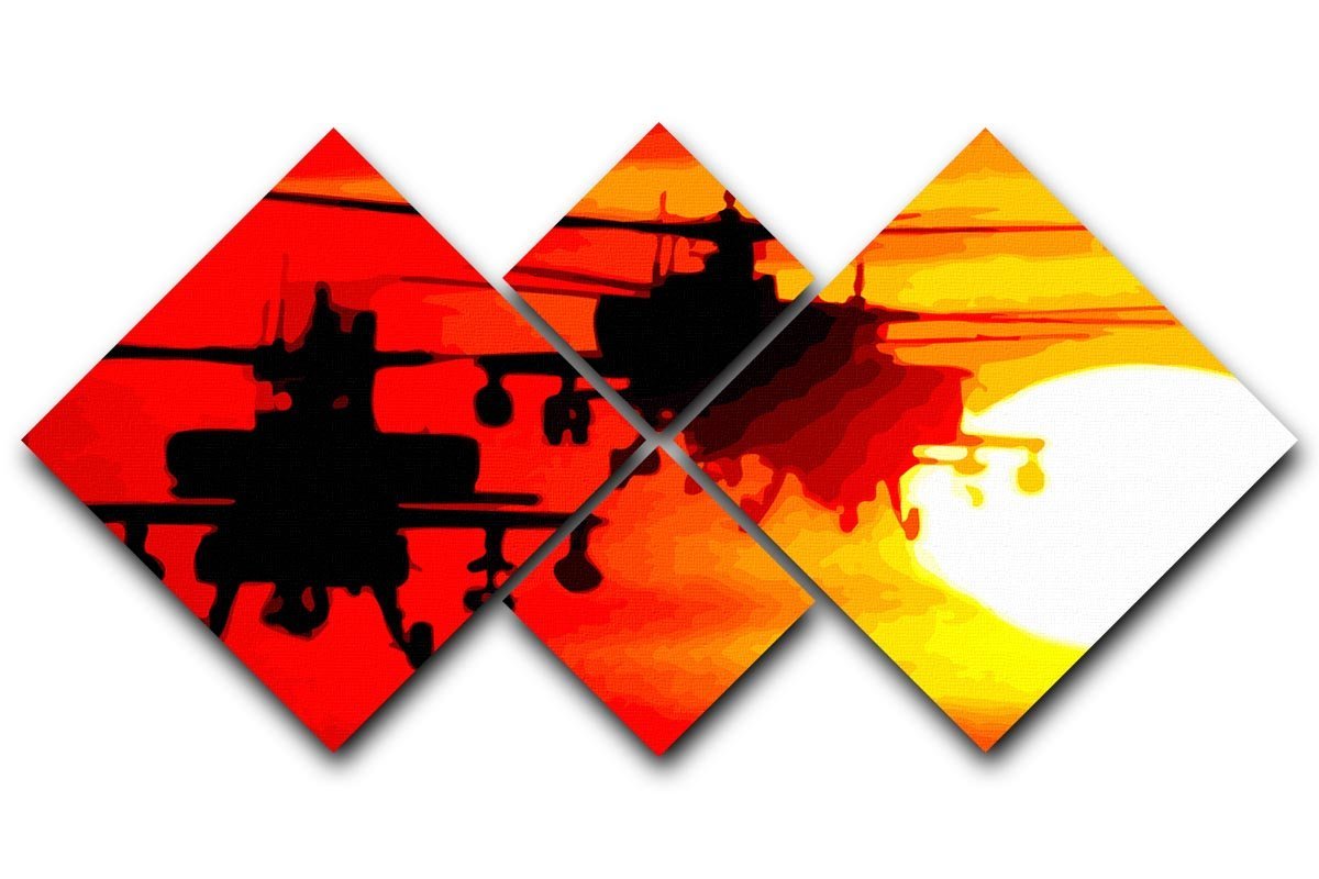 Apocalypse Now 4 Square Multi Panel Canvas  - Canvas Art Rocks - 1