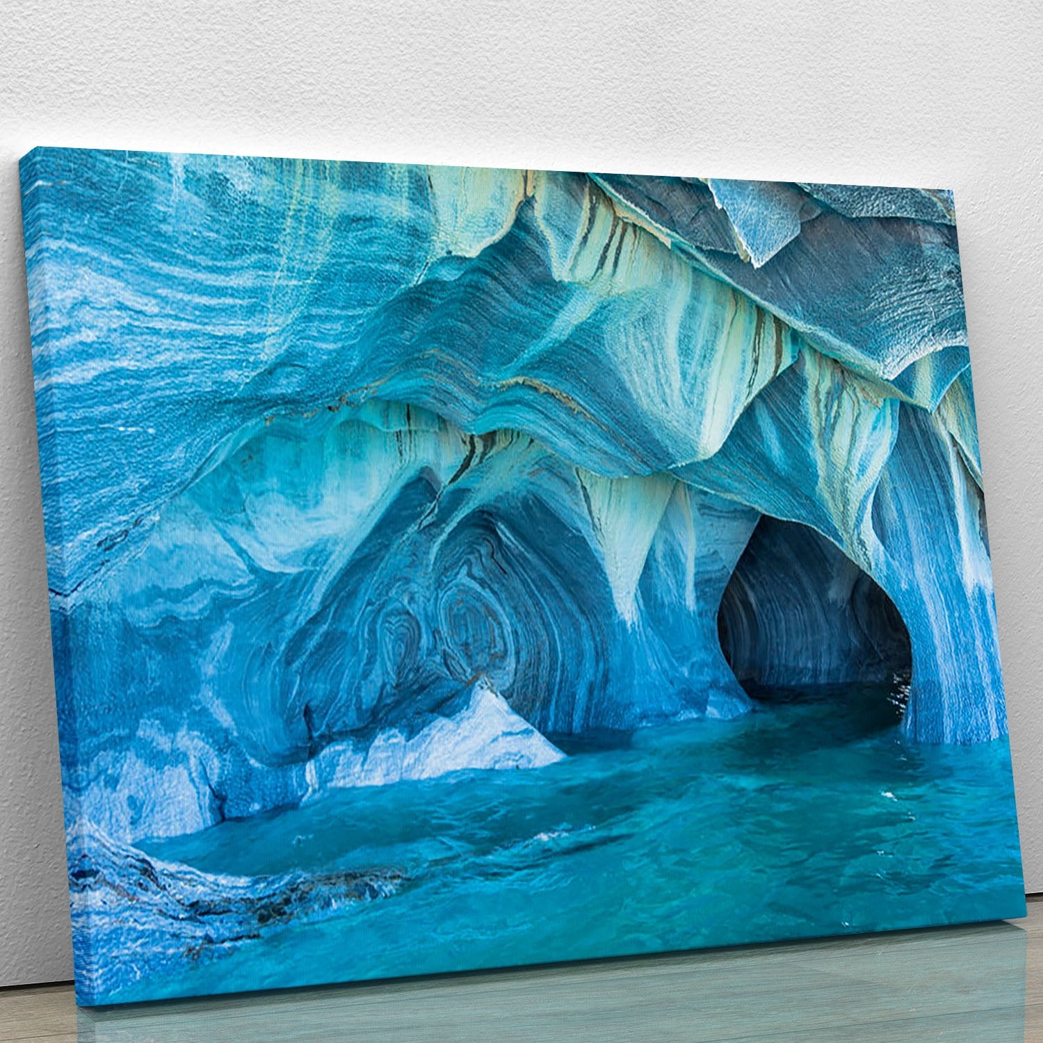 Aqua Marble Landscape Canvas Print or Poster