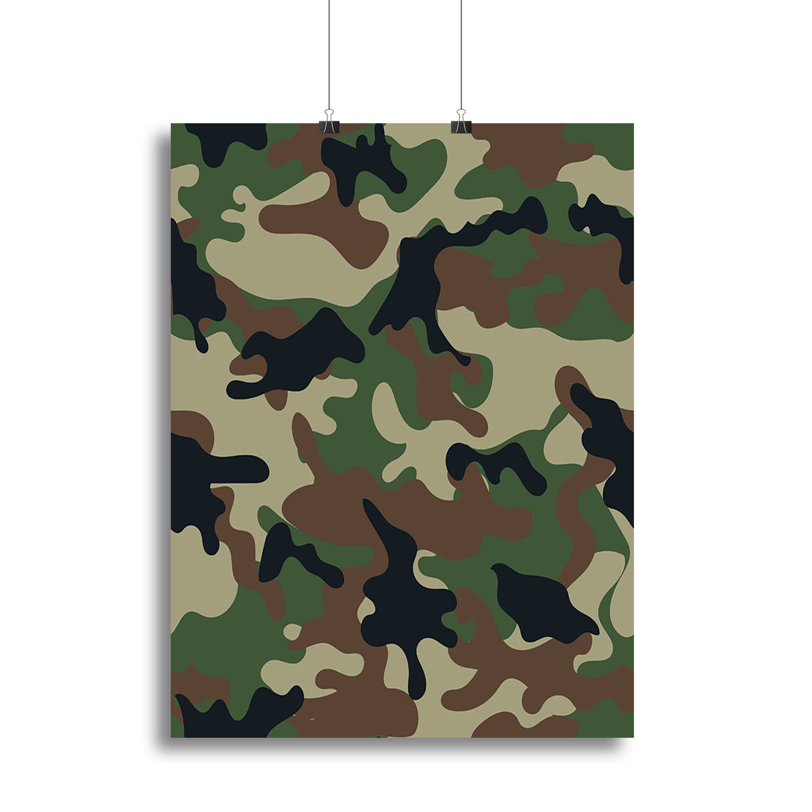 Army military camouflage Canvas Print or Poster