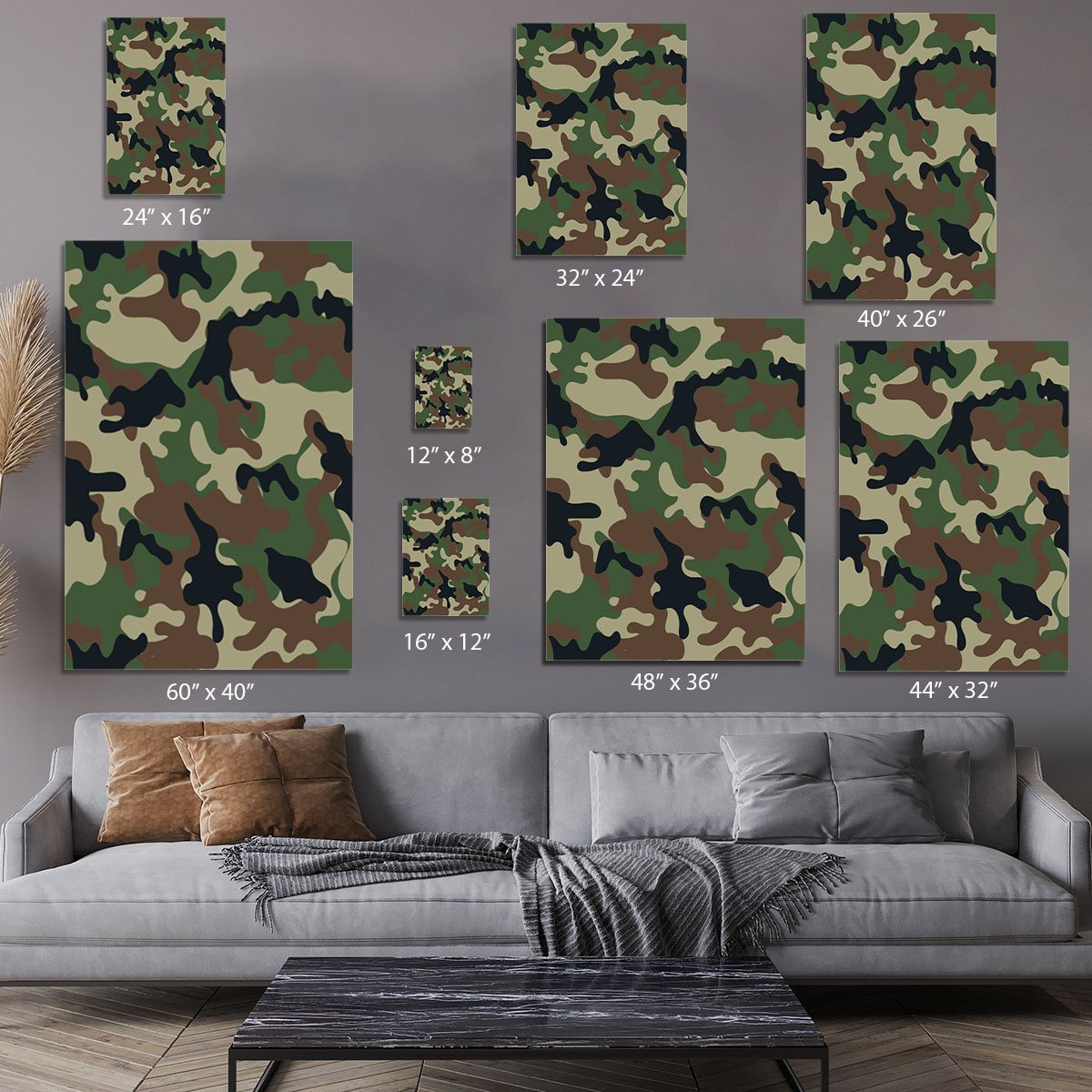Army military camouflage Canvas Print or Poster
