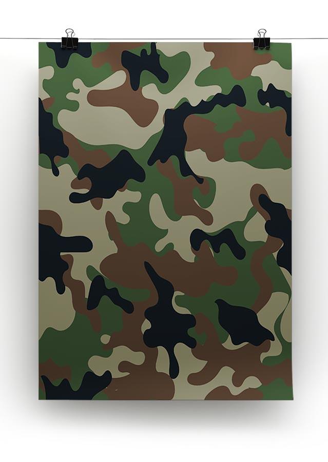 Army military camouflage Canvas Print or Poster - Canvas Art Rocks - 2