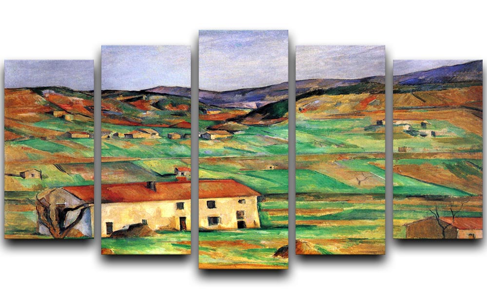 Around Gardanne by Cezanne 5 Split Panel Canvas - Canvas Art Rocks - 1