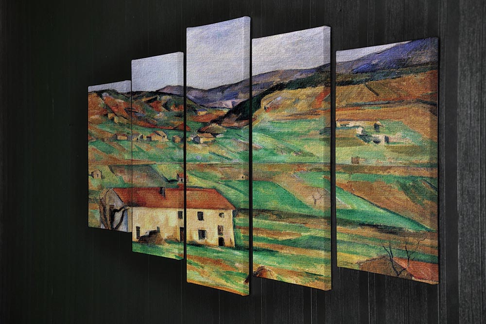 Around Gardanne by Cezanne 5 Split Panel Canvas - Canvas Art Rocks - 2