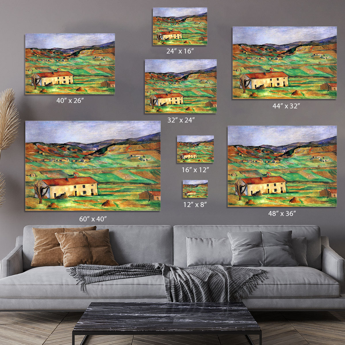 Around Gardanne by Cezanne Canvas Print or Poster - Canvas Art Rocks - 7