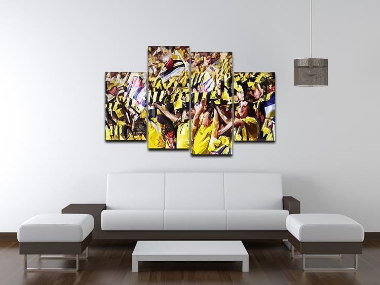 Arsenal Fans 4 Split Panel Canvas - Canvas Art Rocks - 3