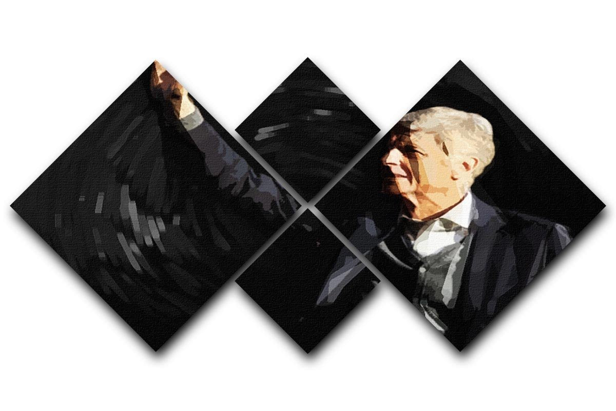 Arsene Wenger 4 Square Multi Panel Canvas  - Canvas Art Rocks - 1