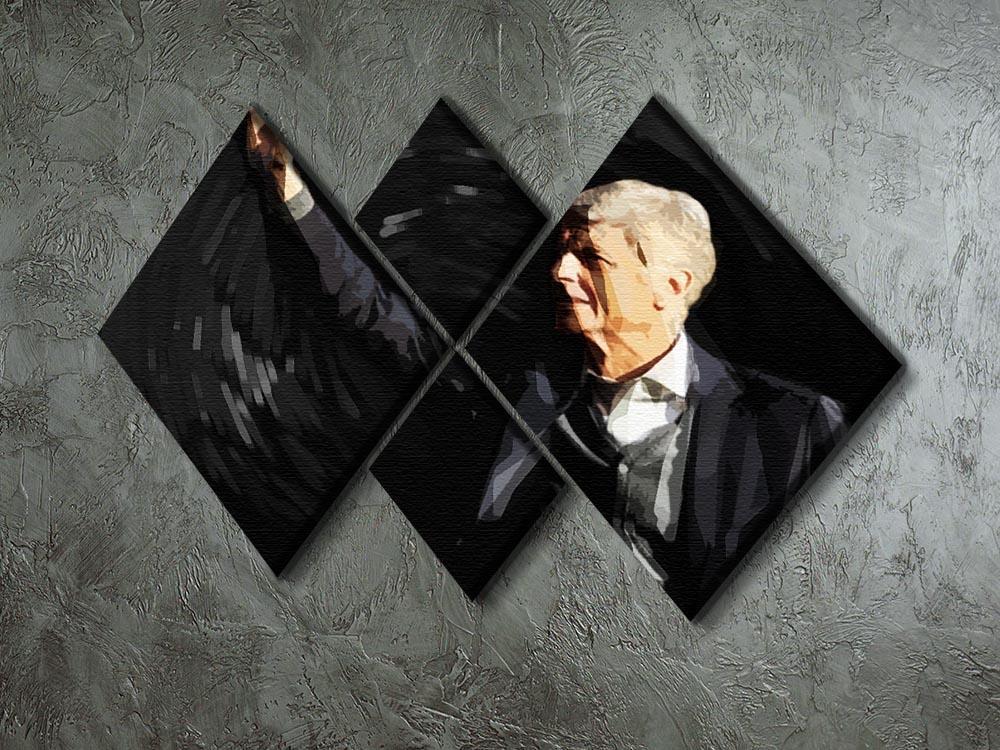 Arsene Wenger 4 Square Multi Panel Canvas - Canvas Art Rocks - 2