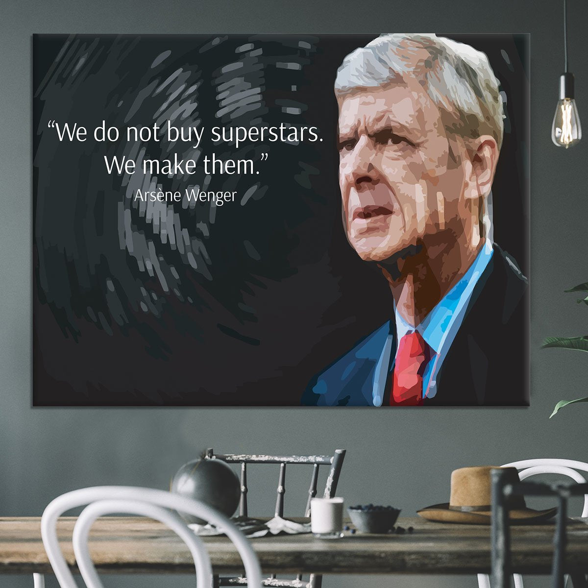 Arsene Wenger Superstars Canvas Print or Poster