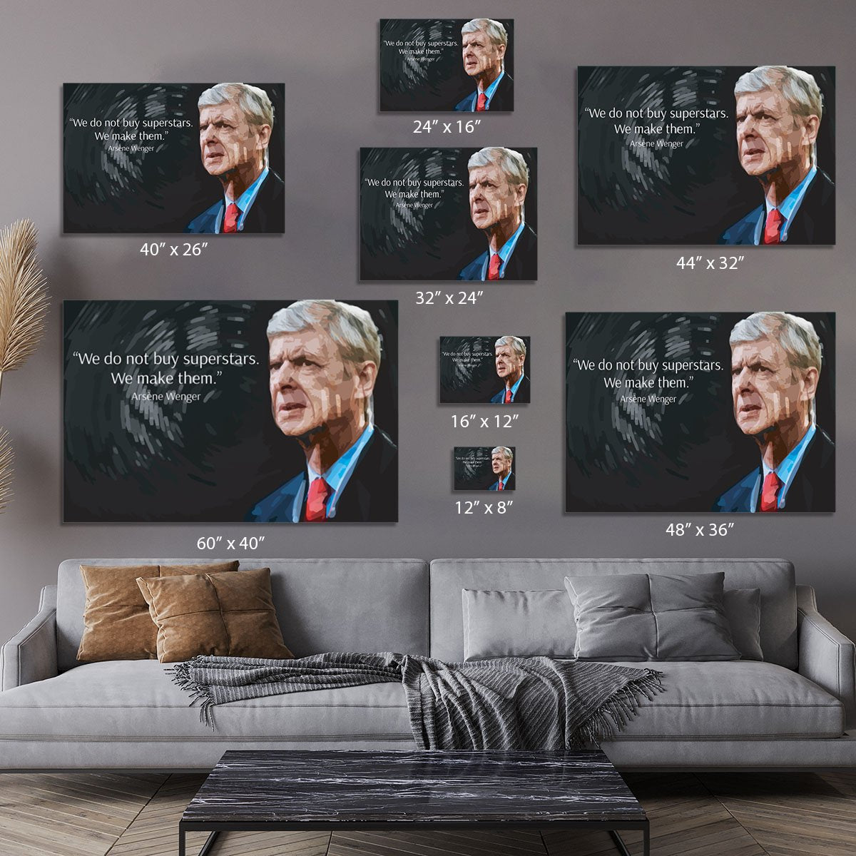 Arsene Wenger Superstars Canvas Print or Poster