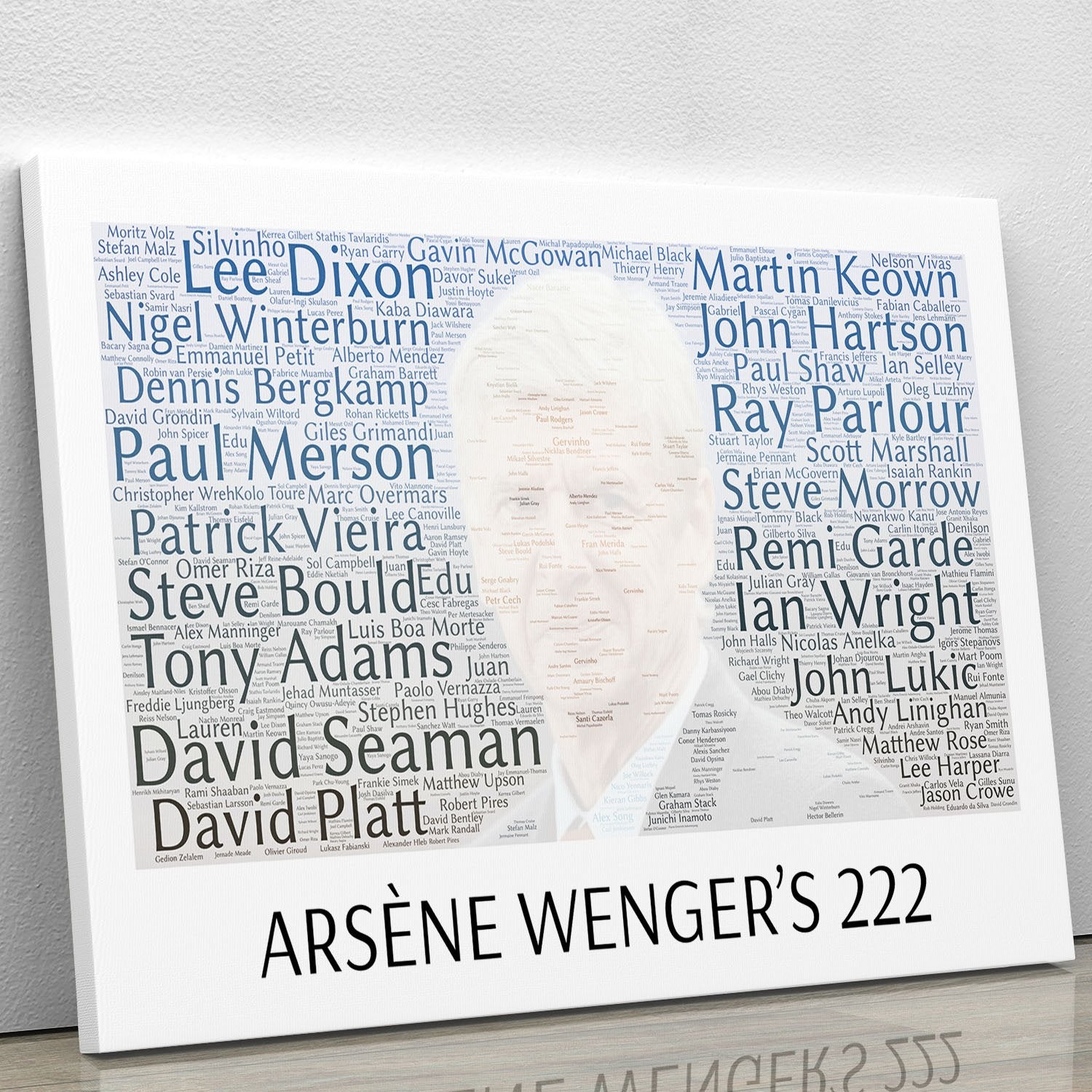 Arsene Wengers 222 Players Canvas Print or Poster