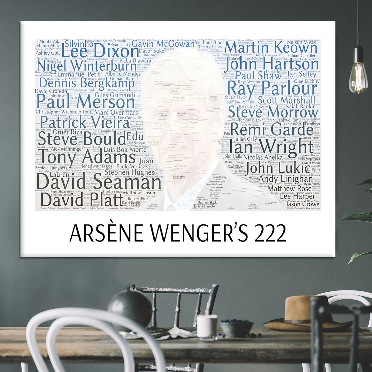 Arsene Wengers 222 Players Canvas Print or Poster