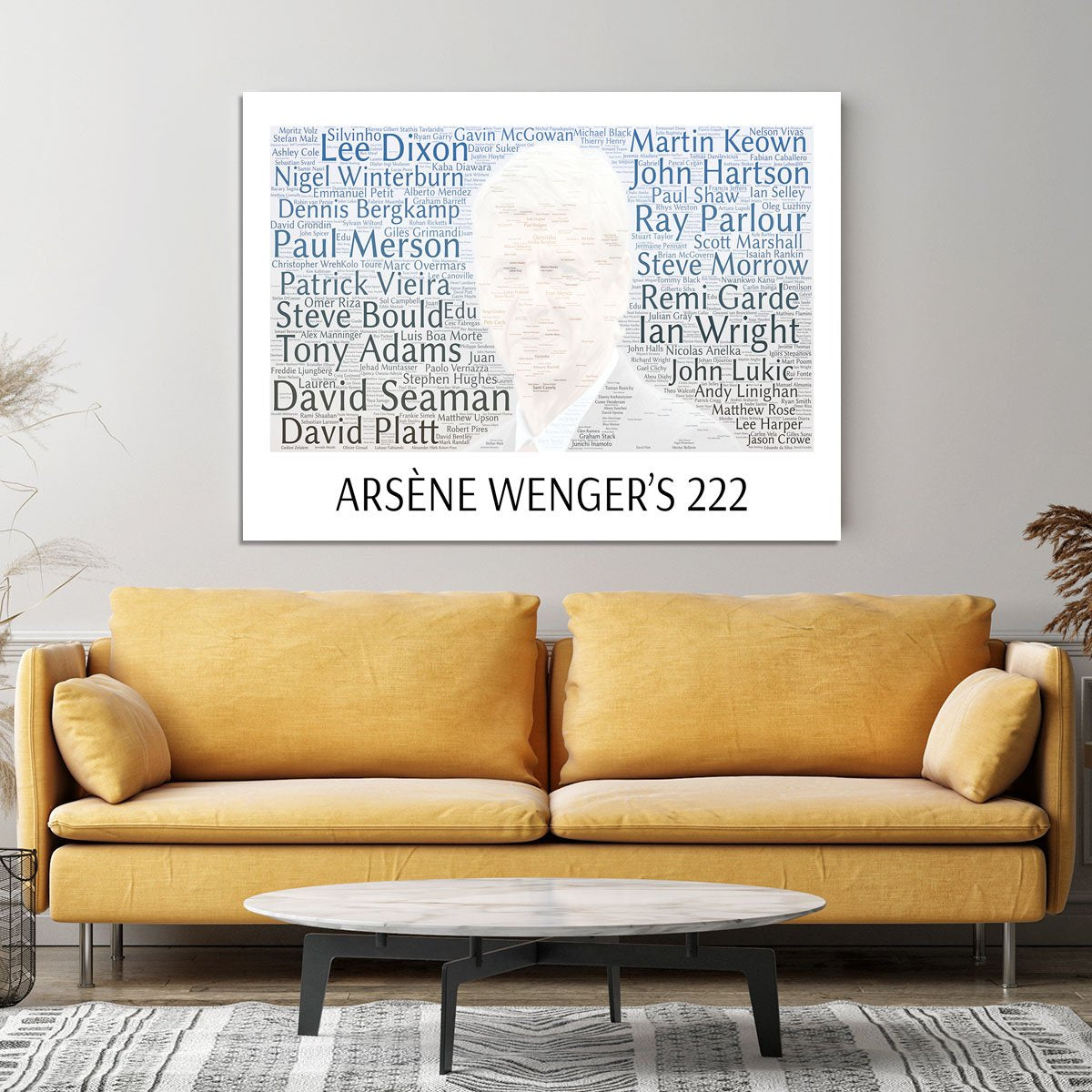 Arsene Wengers 222 Players Canvas Print or Poster
