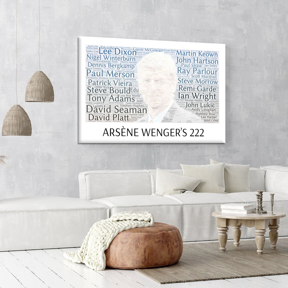 Arsene Wengers 222 Players Canvas Print or Poster