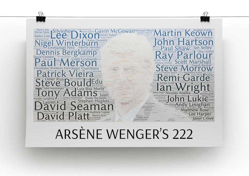 Arsene Wengers 222 Players Canvas Print or Poster - Canvas Art Rocks - 2