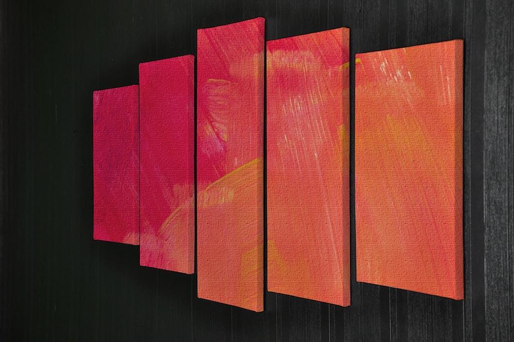 Art abstract painted background 5 Split Panel Canvas  - Canvas Art Rocks - 2