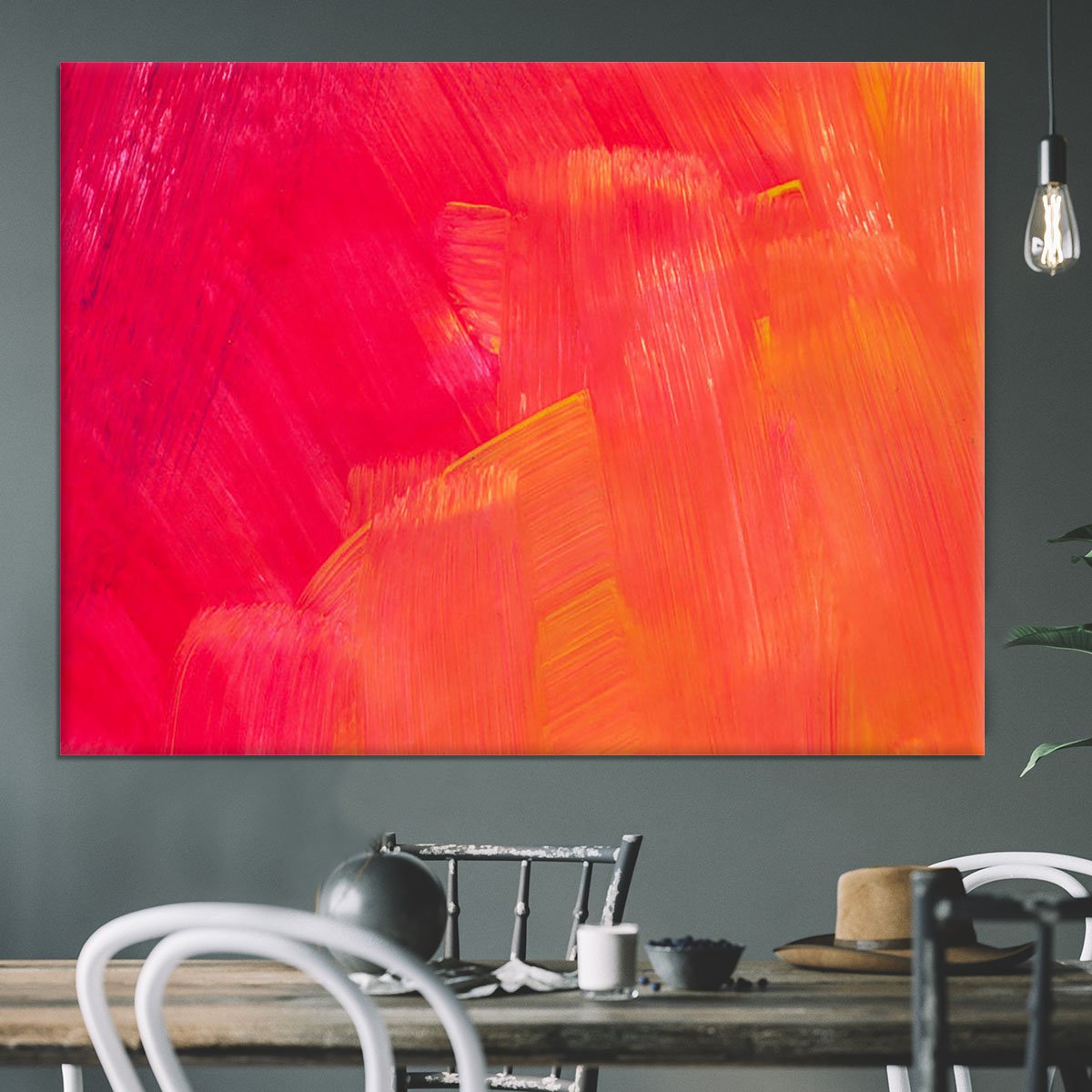 Art abstract painted background Canvas Print or Poster