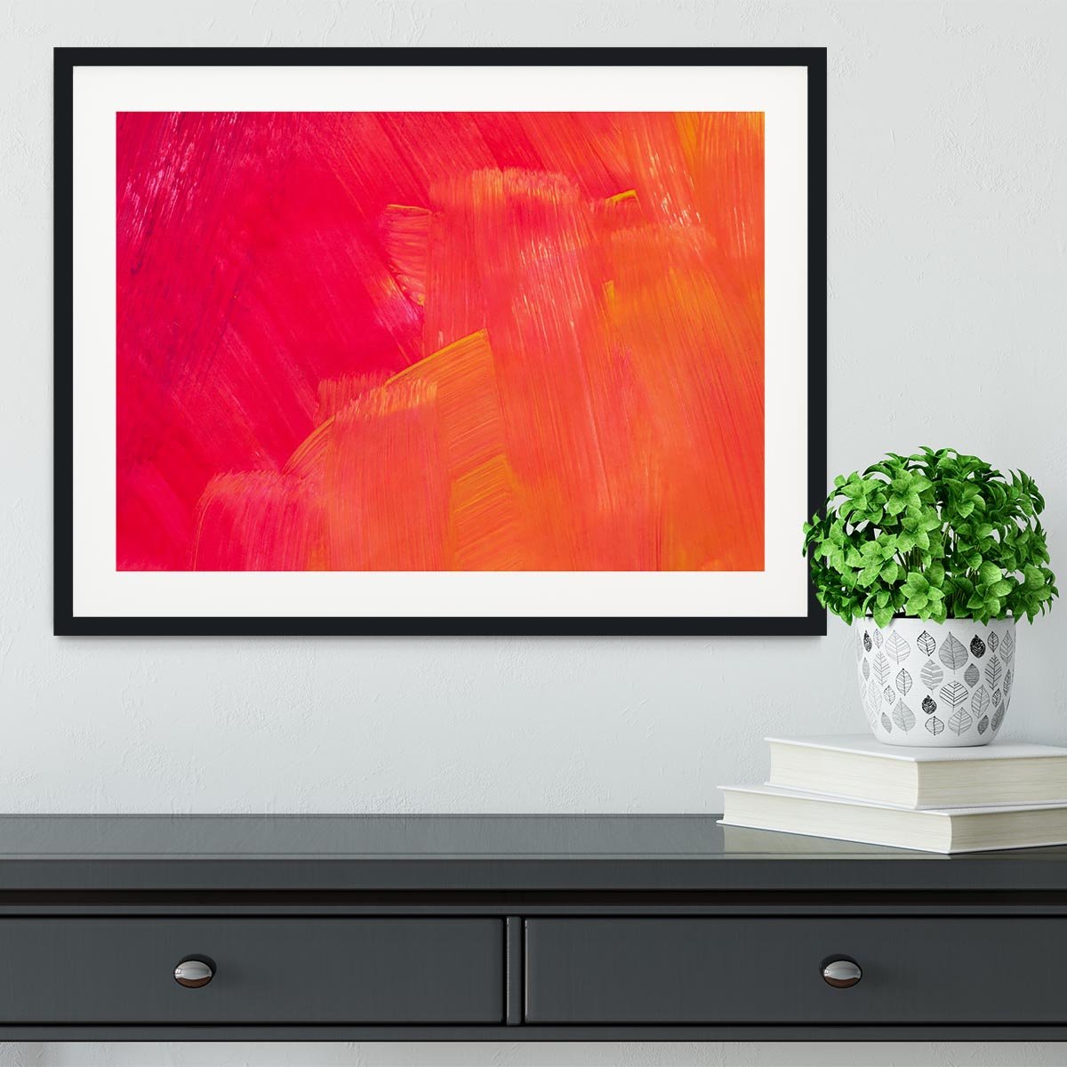 Art abstract painted background Framed Print - Canvas Art Rocks - 1
