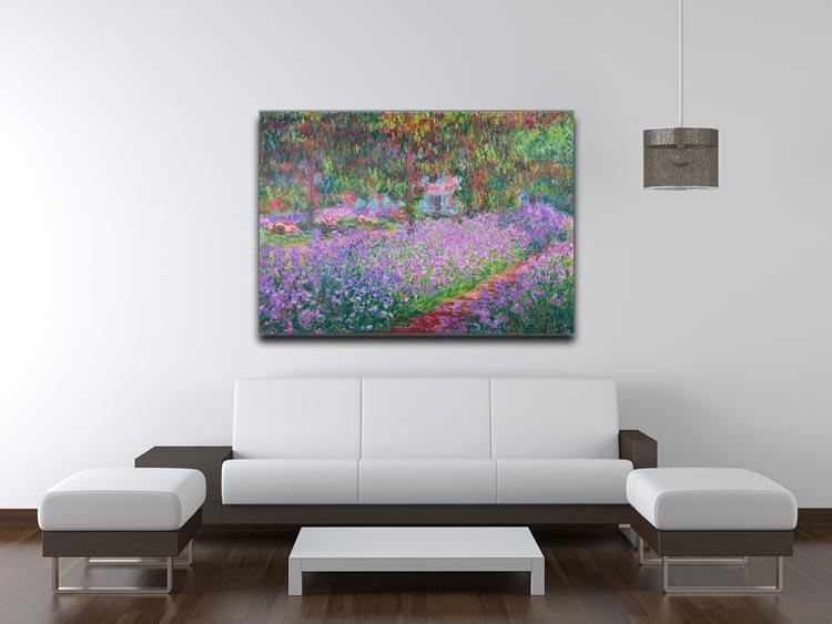 Artists Garden by Monet Canvas Print & Poster - Canvas Art Rocks - 4