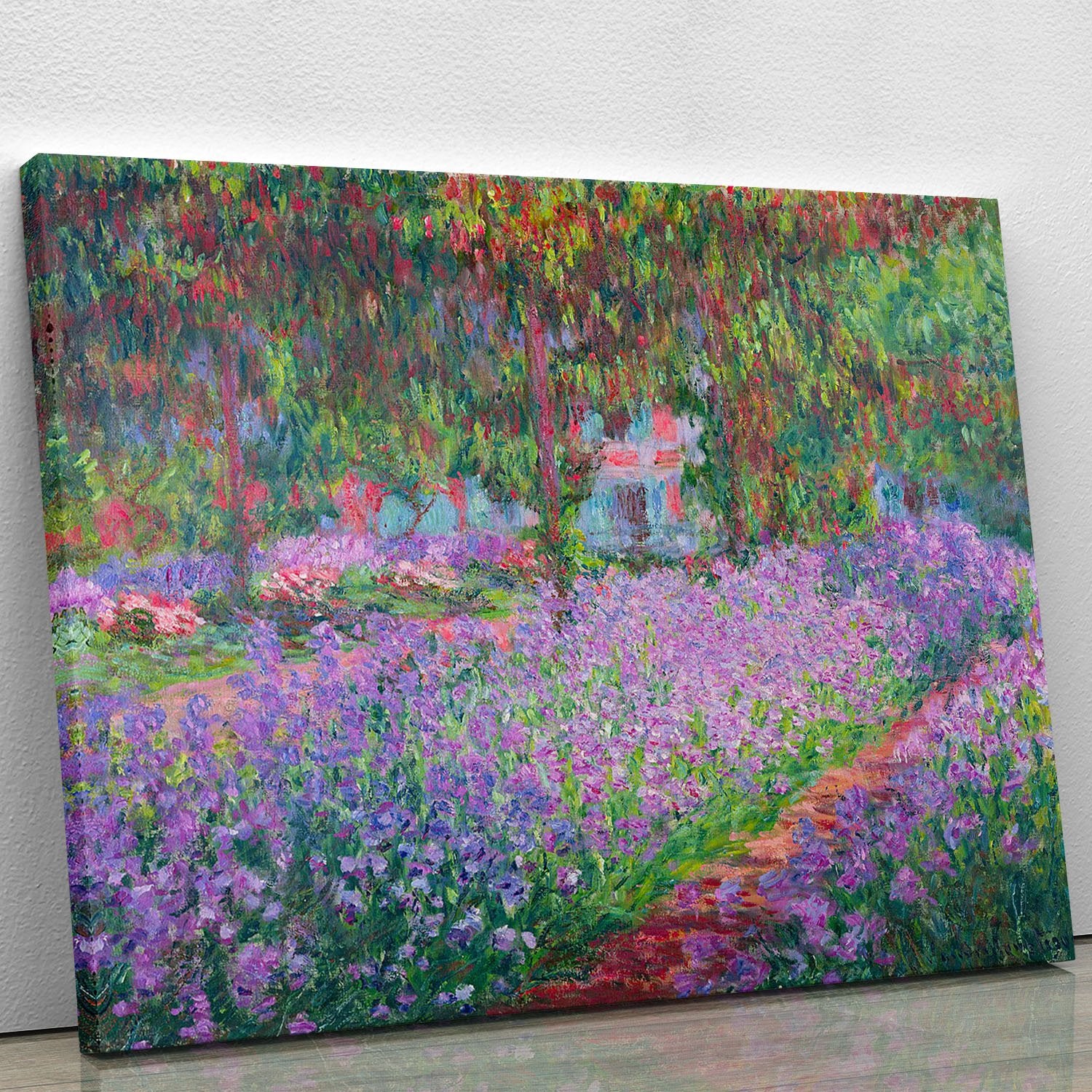 Artists Garden by Monet Canvas Print or Poster