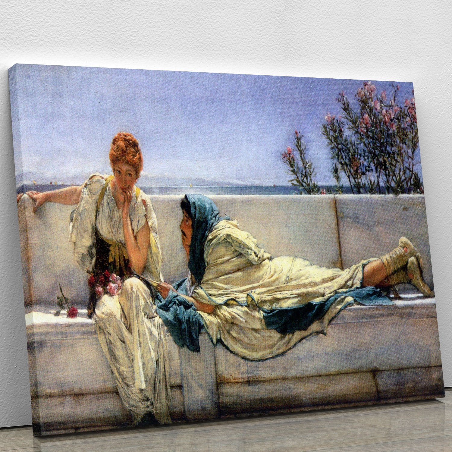 Asking by Alma Tadema Canvas Print or Poster