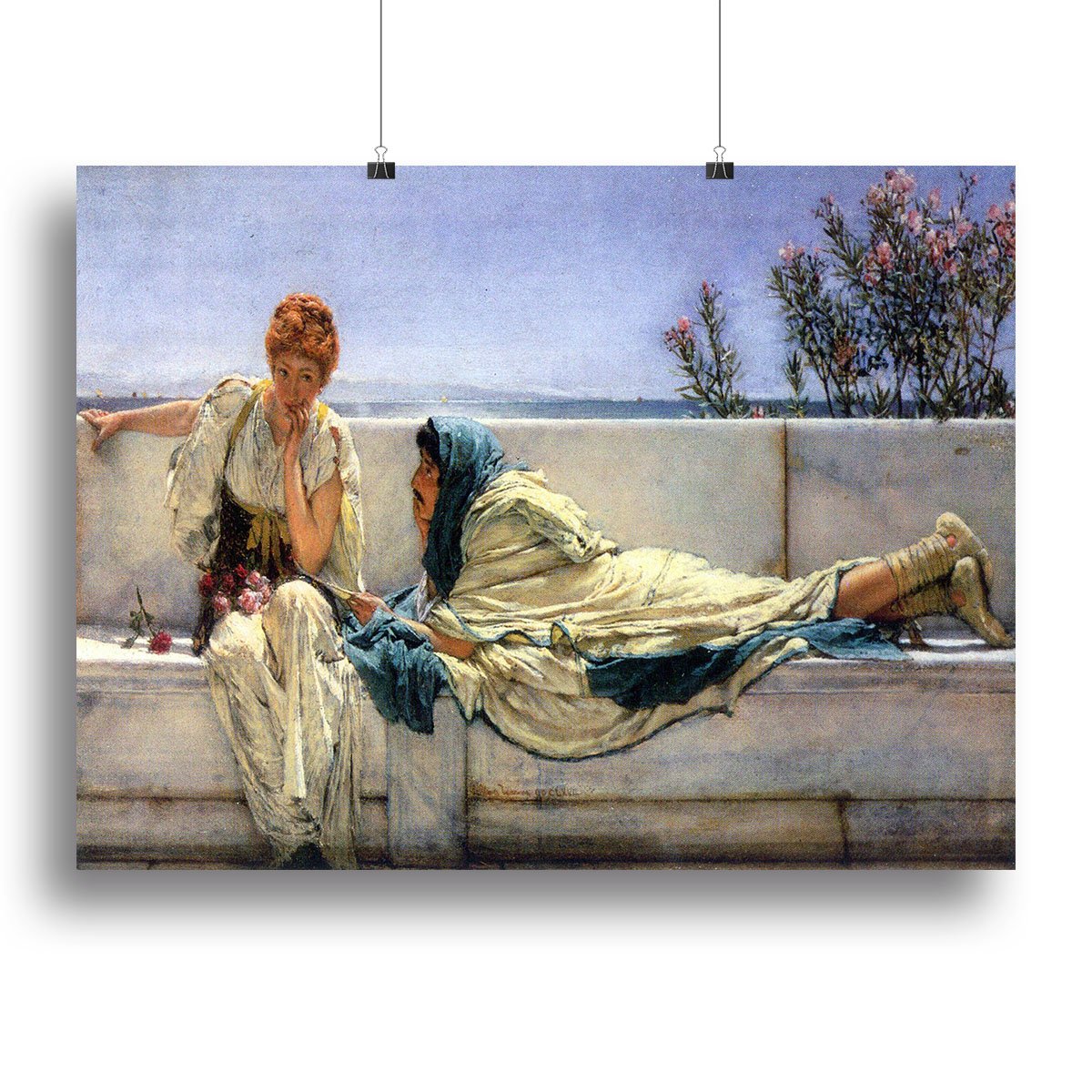 Asking by Alma Tadema Canvas Print or Poster