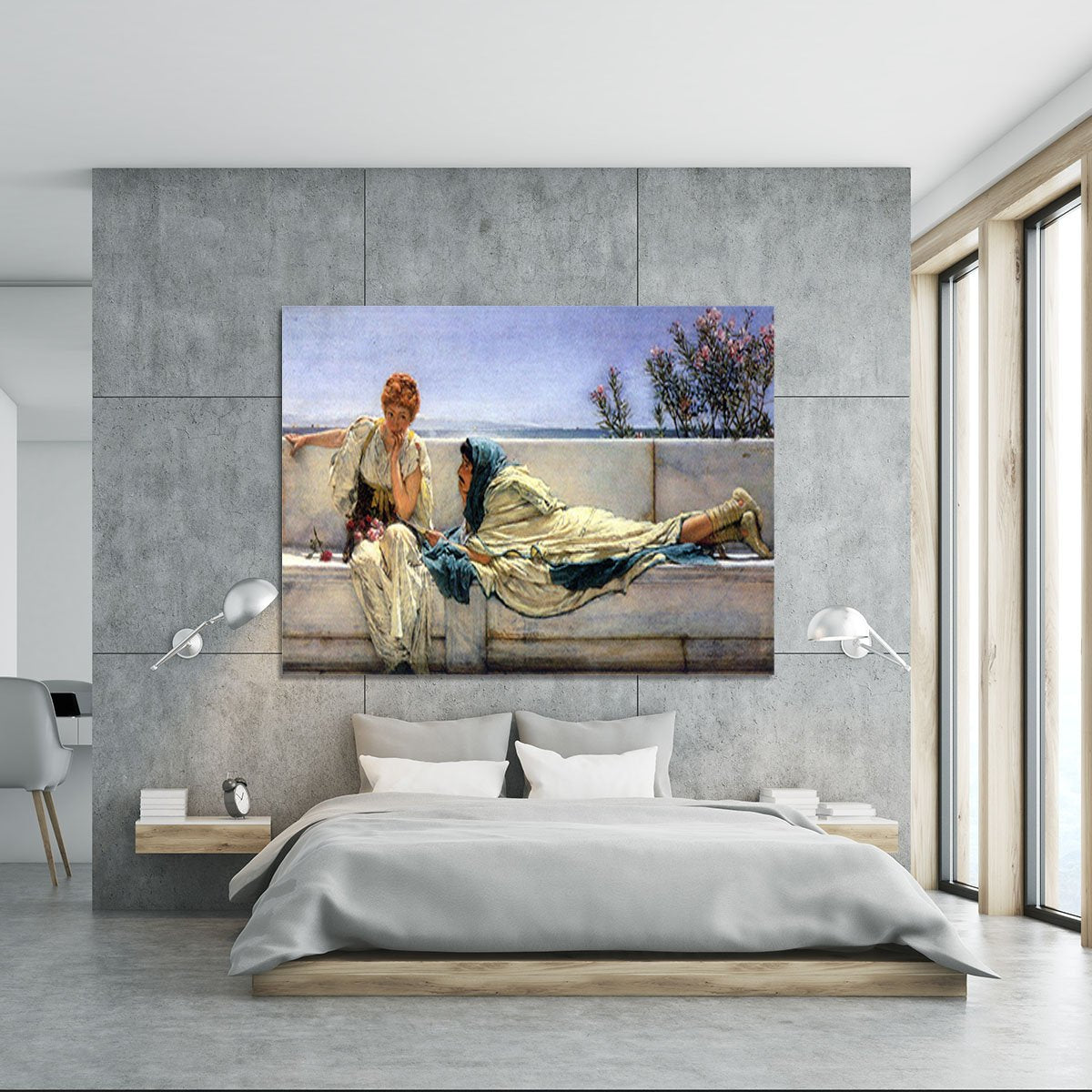 Asking by Alma Tadema Canvas Print or Poster