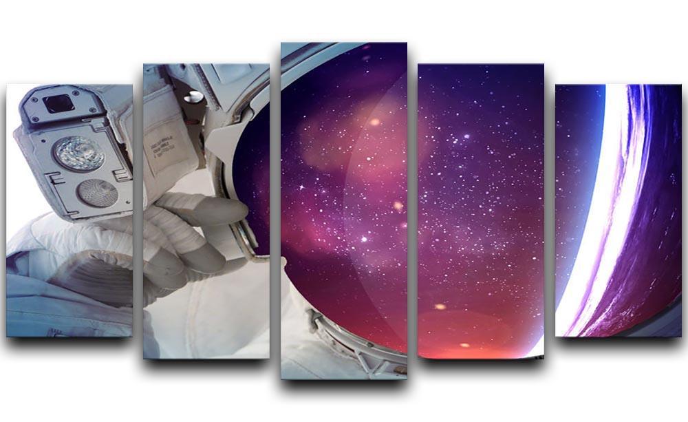 Astronaut 5 Split Panel Canvas  - Canvas Art Rocks - 1