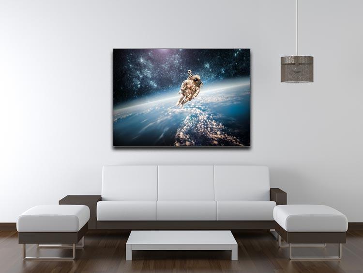 Astronaut in outer space planet earth Canvas Print or Poster - Canvas Art Rocks - 4