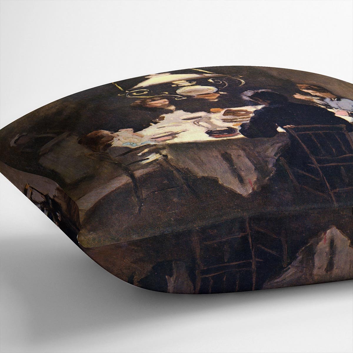 At the Table by Monet Throw Pillow