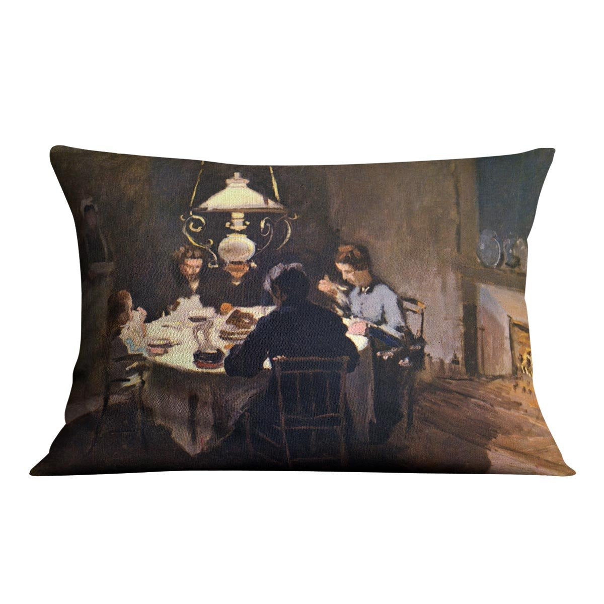 At the Table by Monet Throw Pillow