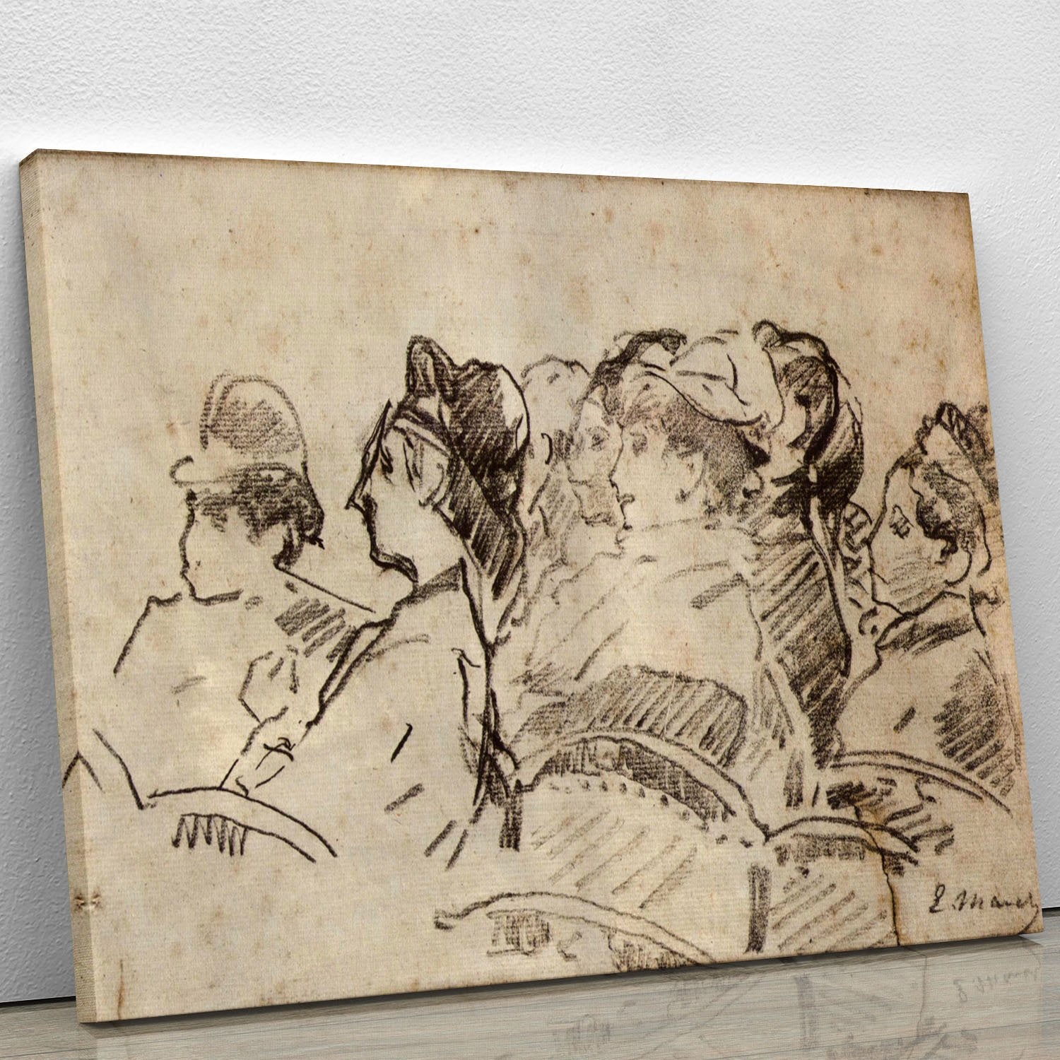 At the Theater by Manet Canvas Print or Poster