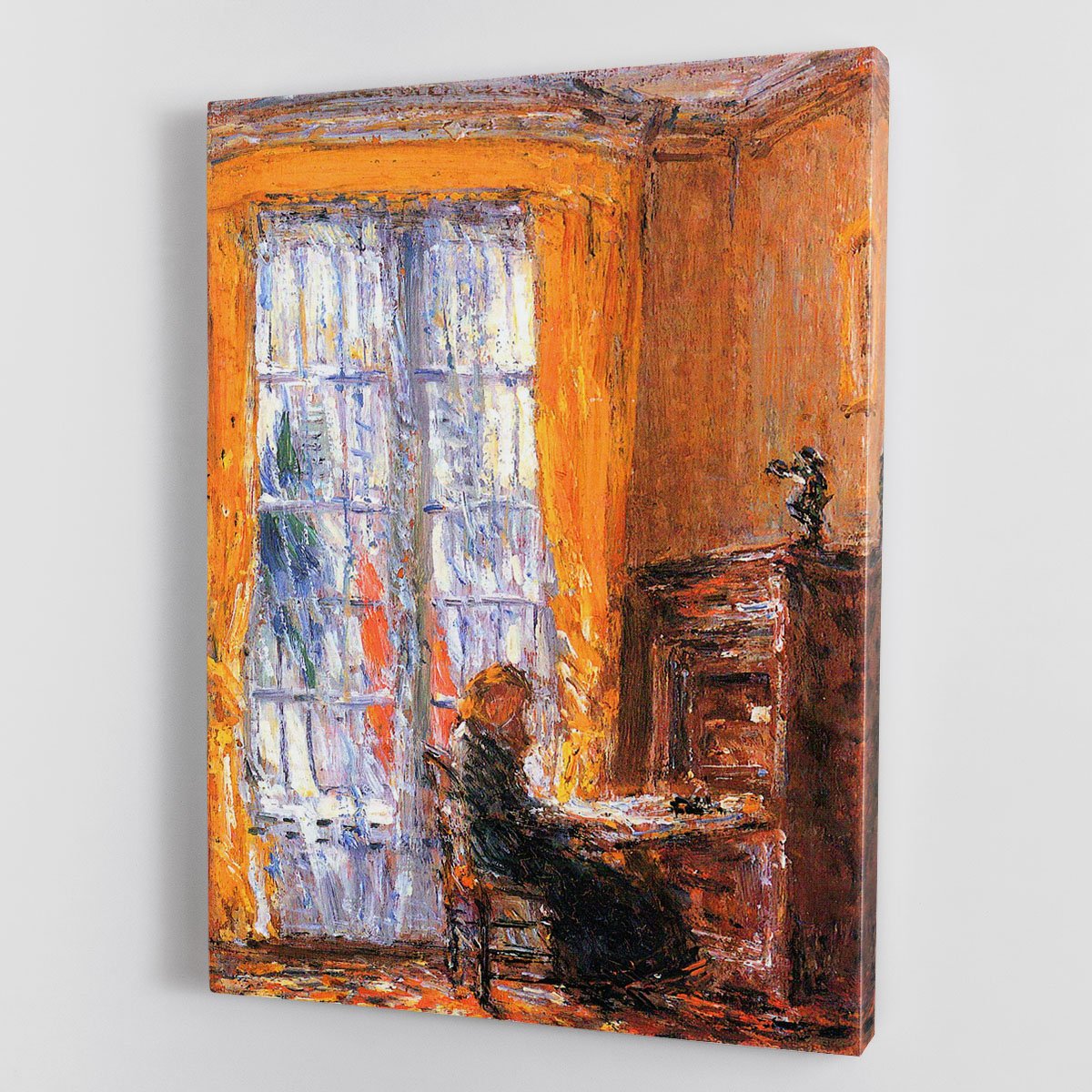 At the desk by Hassam Canvas Print or Poster