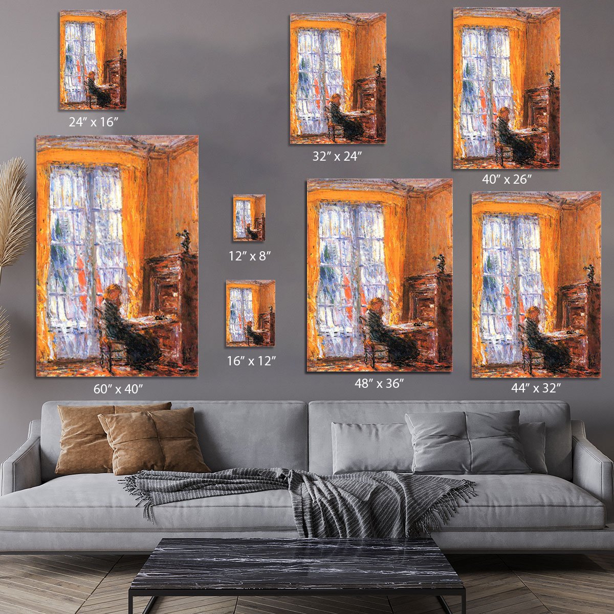 At the desk by Hassam Canvas Print or Poster