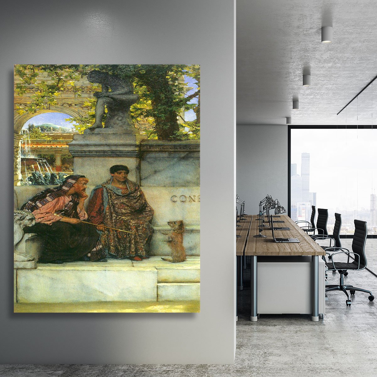 At the time of Constantine by Alma Tadema Canvas Print or Poster