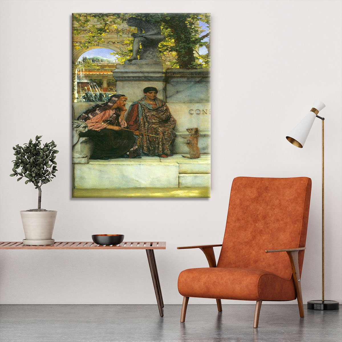 At the time of Constantine by Alma Tadema Canvas Print or Poster
