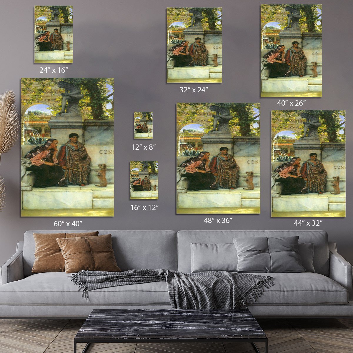 At the time of Constantine by Alma Tadema Canvas Print or Poster