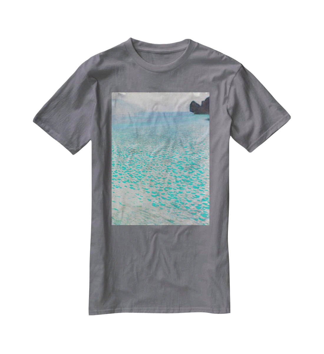 Attersee by Klimt T-Shirt - Canvas Art Rocks - 3